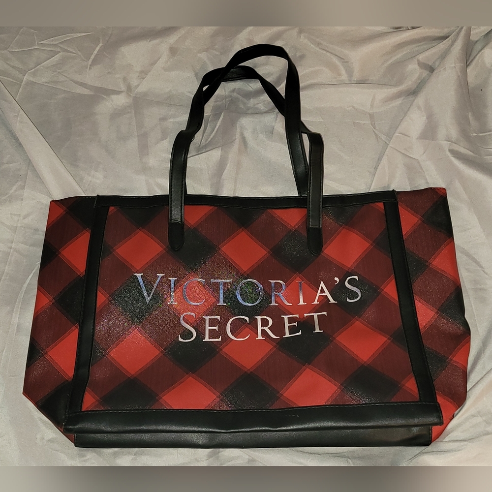 Victoria's Secret Large Plaid Tote